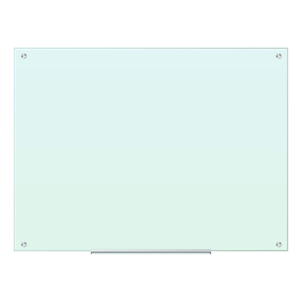 U Brands Frameless Non-Magnetic Glass Dry-Erase Board, 48in X 36in, Frosted White (Actual Size 47in x 35in)