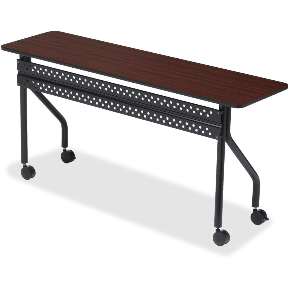 Iceberg OfficeWorks 72inW Mobile Training Table, Rectangle, Mahogany