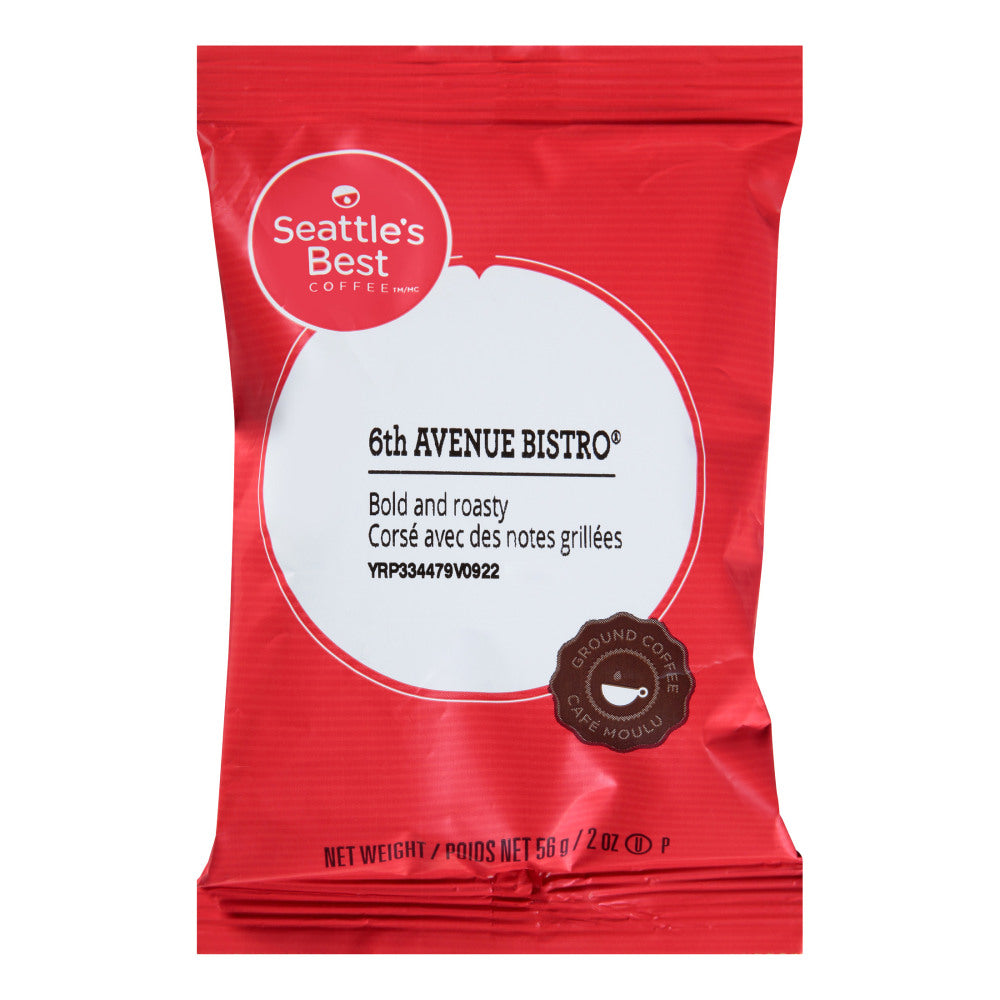 Seattles Best Coffee Single-Serve Coffee Packets, Level 4, Henrys Blend, Carton Of 18