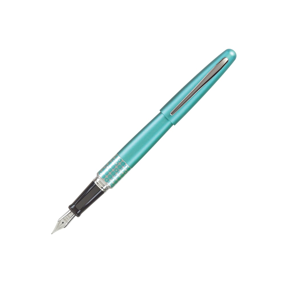 Pilot MR Retro Fountain Pen, Fine Point, Turquoise Dots Barrel, Black Ink