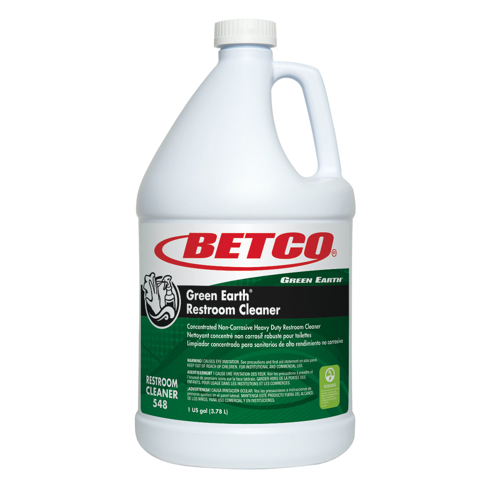 Betco Green Earth Restroom Cleaner, 128 Oz Bottle, Case Of 4