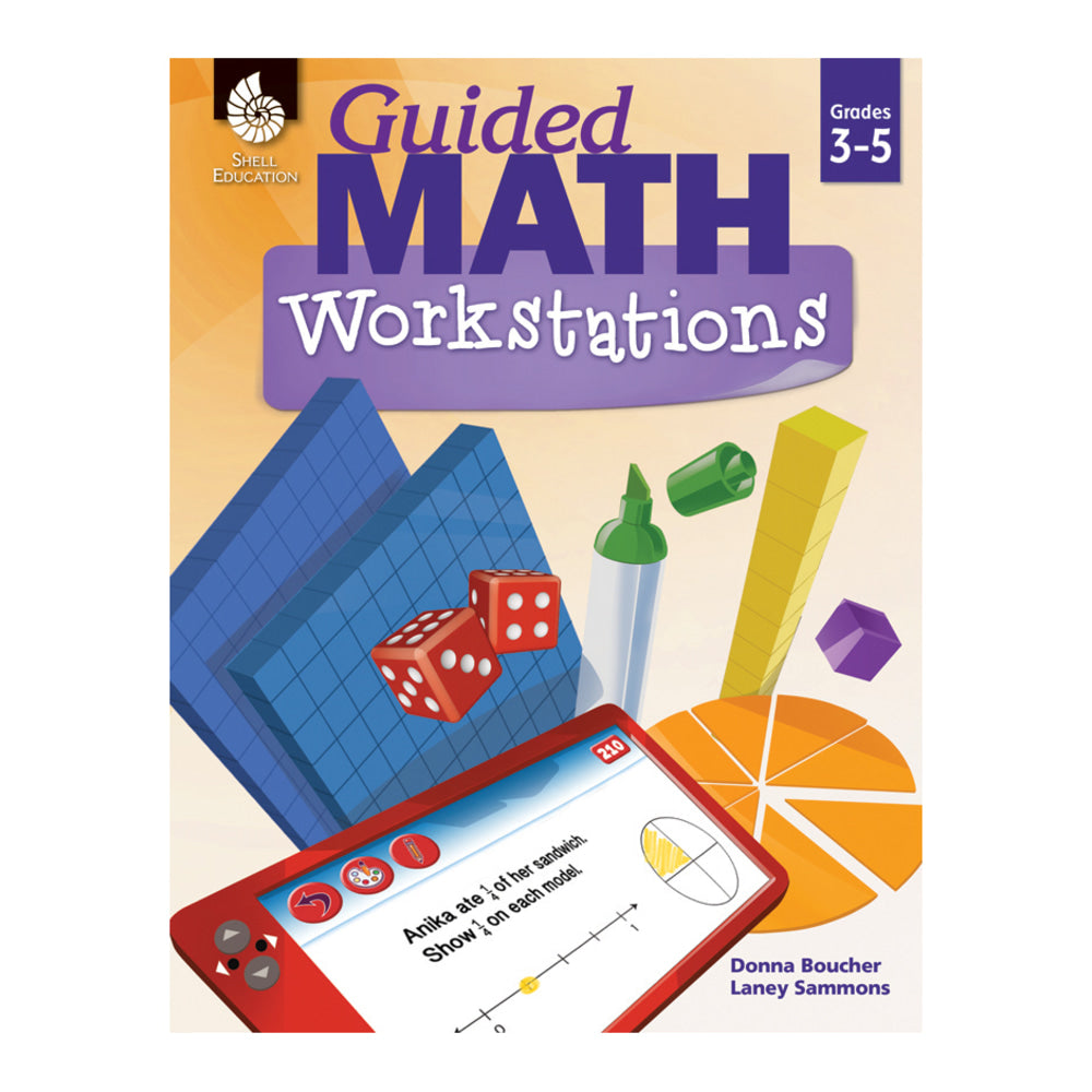 Shell Education Guided Math Workbook, Grades 3-5