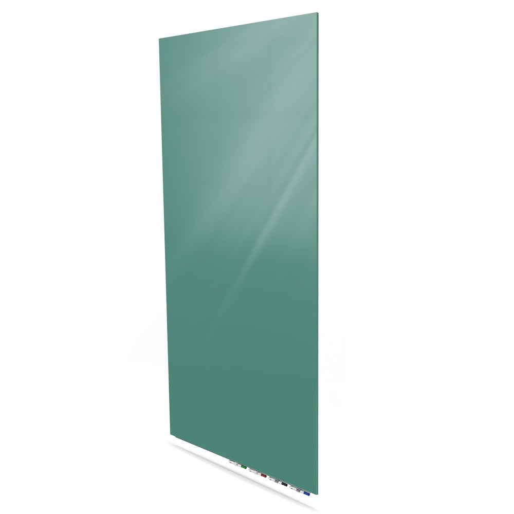 Ghent Aria Low-Profile Magnetic Glass Whiteboard, 72in x 36in, Jade