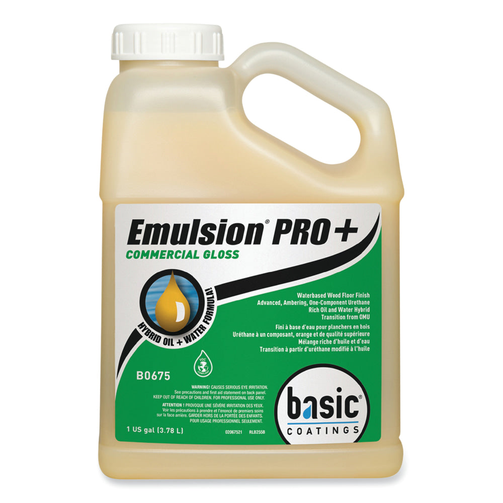 Betco Emulsion Pro+ Floor Finish And Sealer, 1 Gallon, Carton Of 4 Bottles