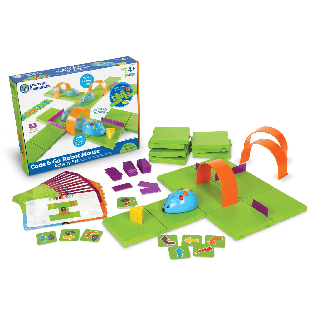 Learning Resources Code & Go Robot Mouse STEM Classroom Set