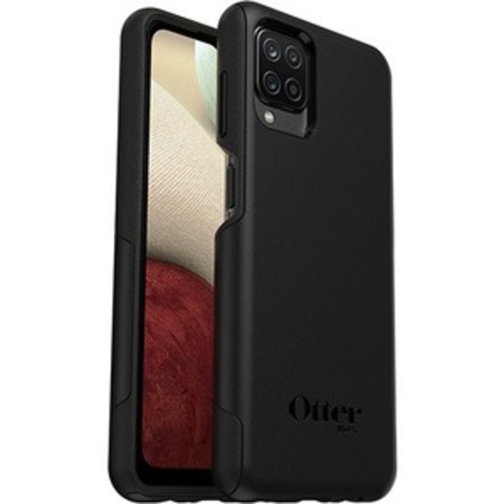 OtterBox Galaxy A12 Commuter Series Lite Case - For Samsung Galaxy A12 Smartphone - Black - Drop Resistant, Bump Resistant - Polycarbonate, Synthetic Rubber - Retail