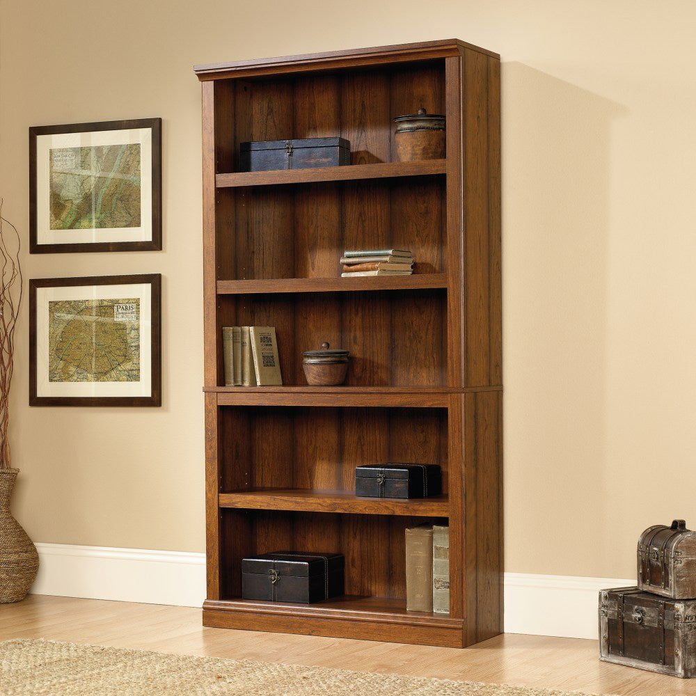 Sauder Select 70inH 5-Shelf Bookcase, Washington Cherry