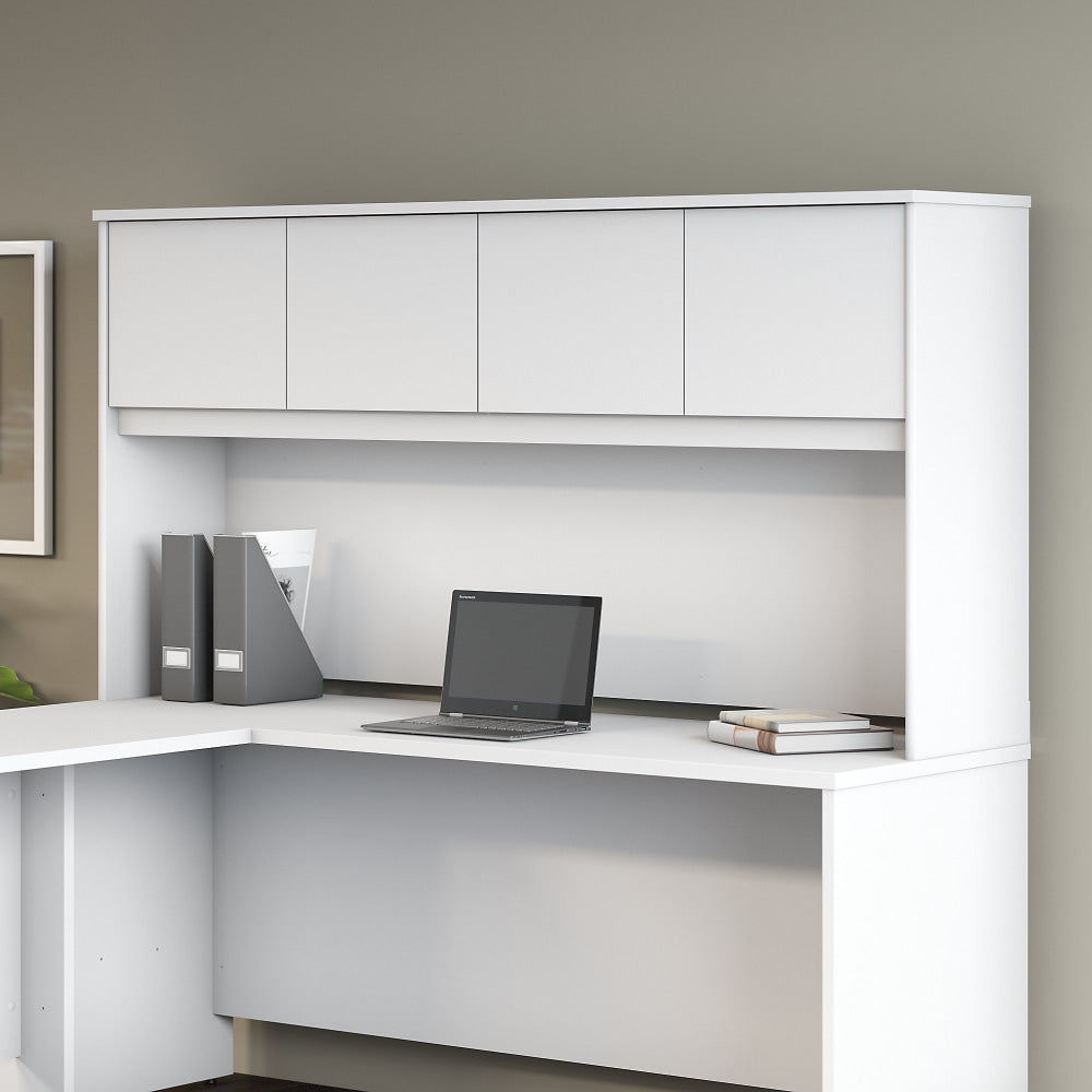 Bush Business Furniture Studio C 72inW Hutch, White, Standard Delivery