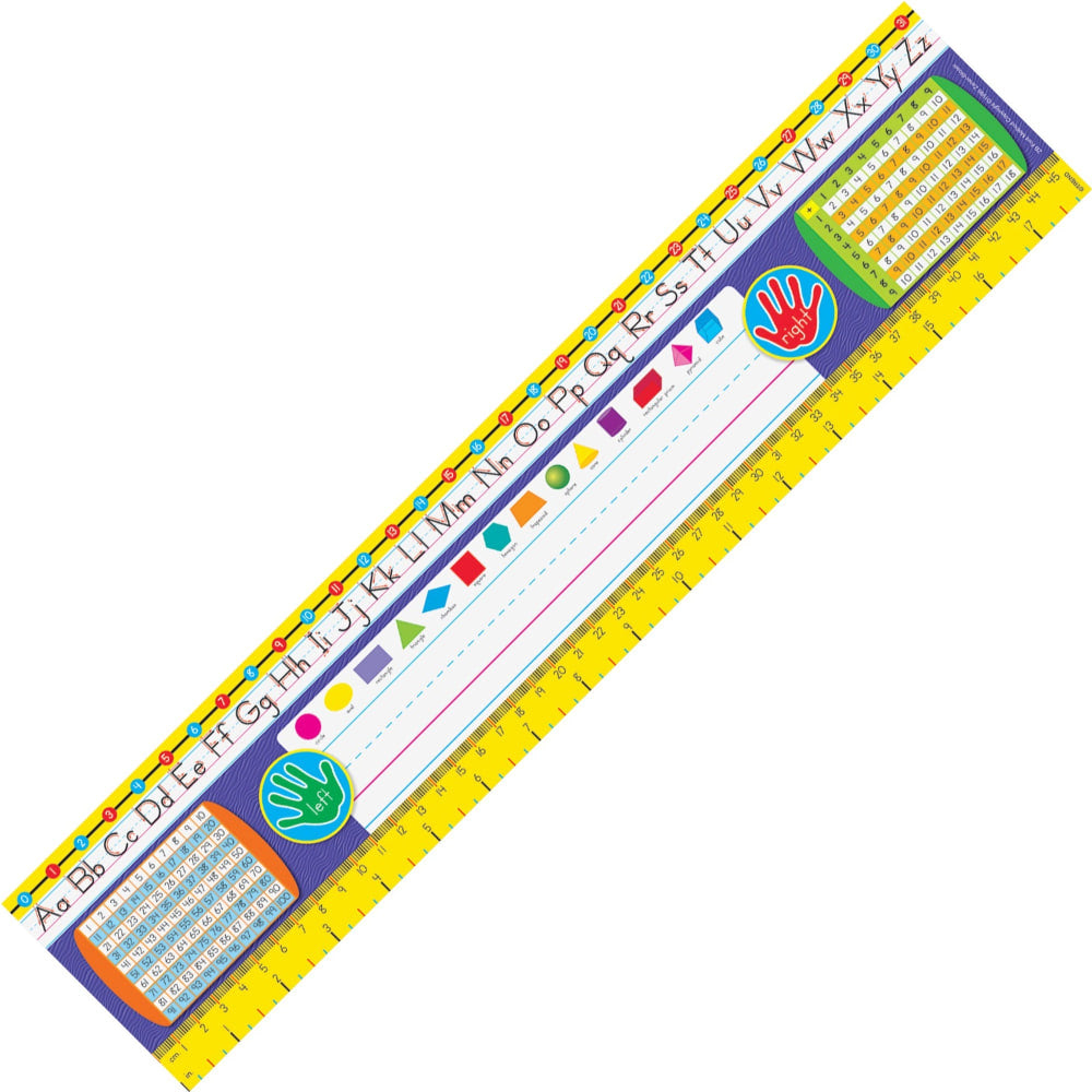 Trend Gr 2-3 Desk Toppers Reference Name Plates - 3.75in Height x 18in Width x 16in Length - Multicolor - 36 / Pack