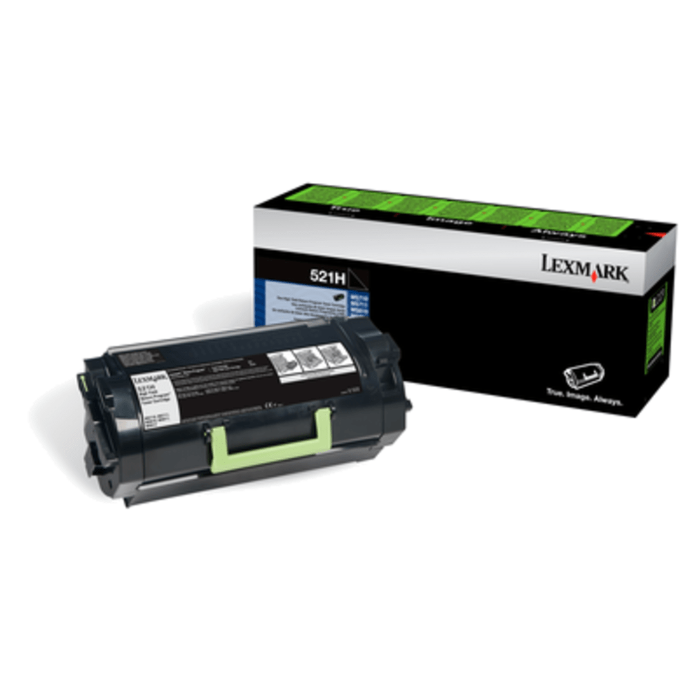 Lexmark 52D1H0L Black High Yield Toner Cartridge For Labels