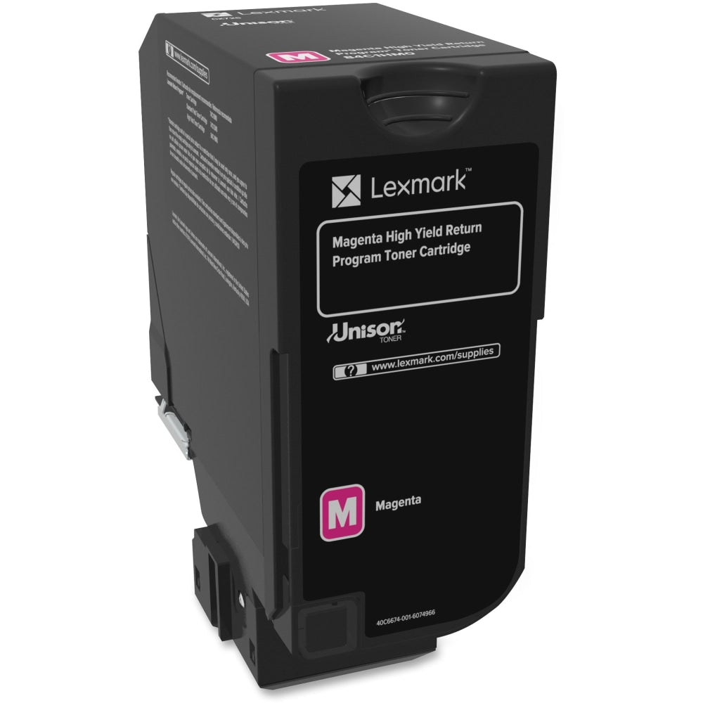 Lexmark 84C1HM0 Magenta High Yield Return Program Toner Cartridge