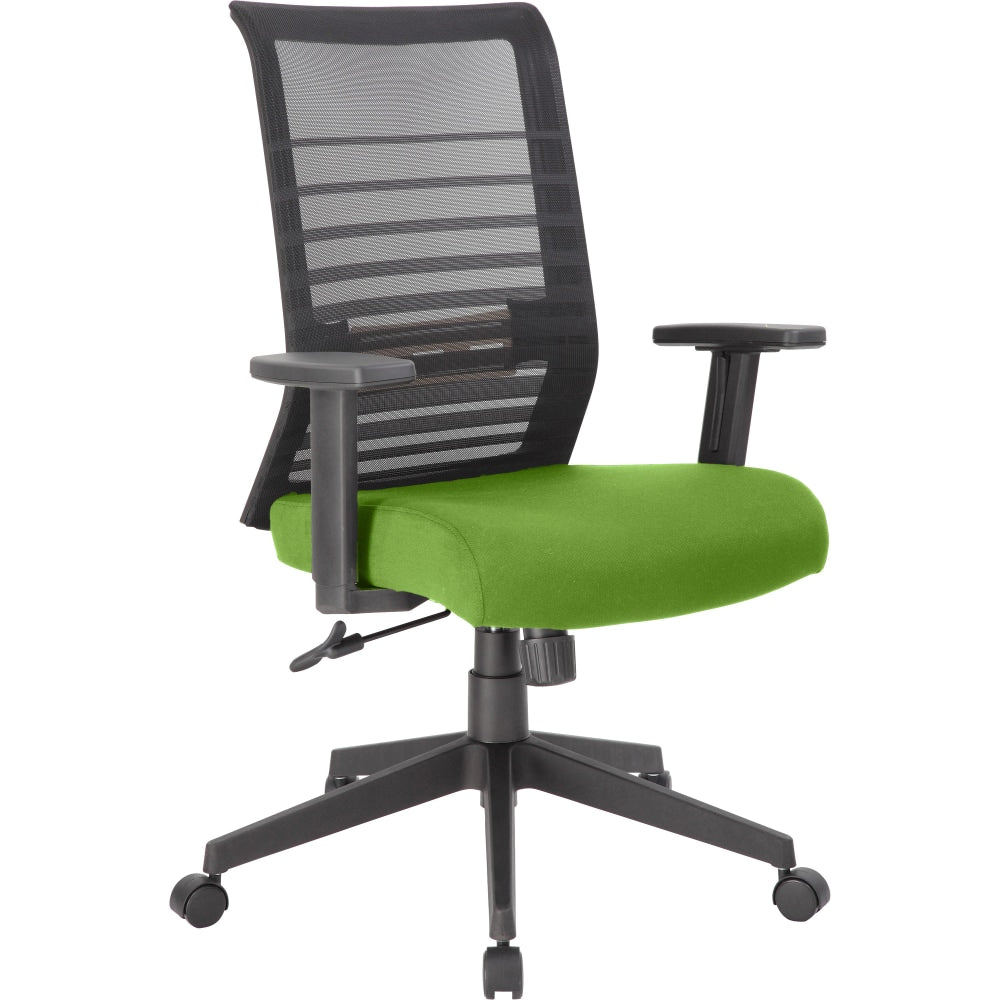 Lorell Removable Mesh Seat Cover - 19in Length x 19in Width - Polyester Mesh - Green - 1 Each