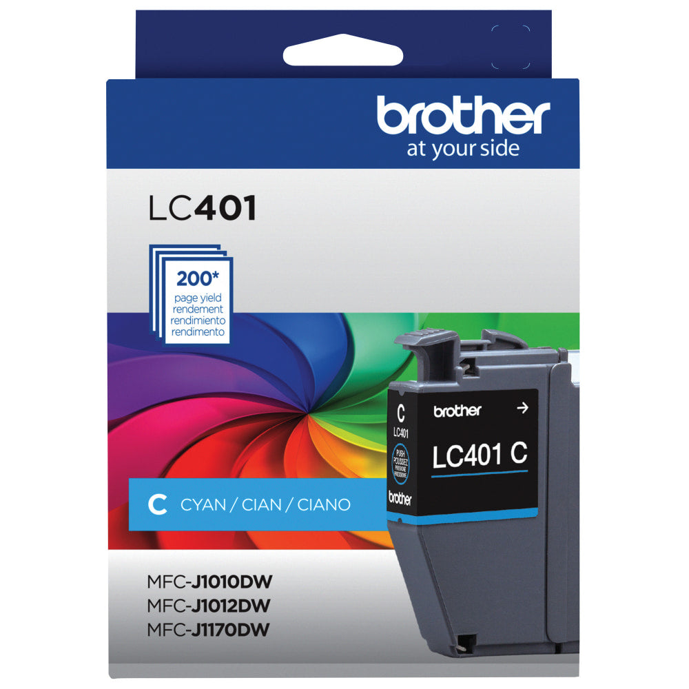 Brother LC401 Cyan Ink Cartridge, LC401C