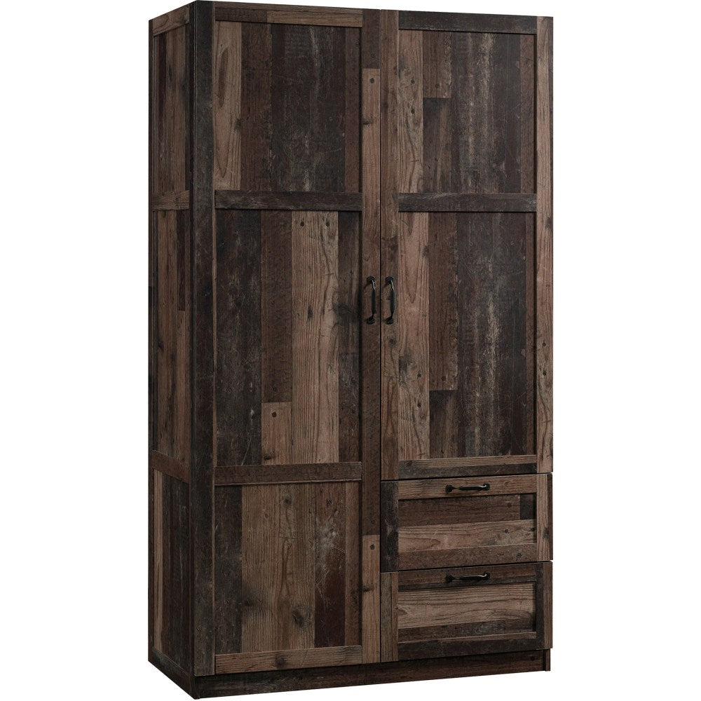 Sauder Select Storage Wardrobe Cabinet, 71-1/8inH x 40inW x 19-1/2inD, Reclaimed Pine