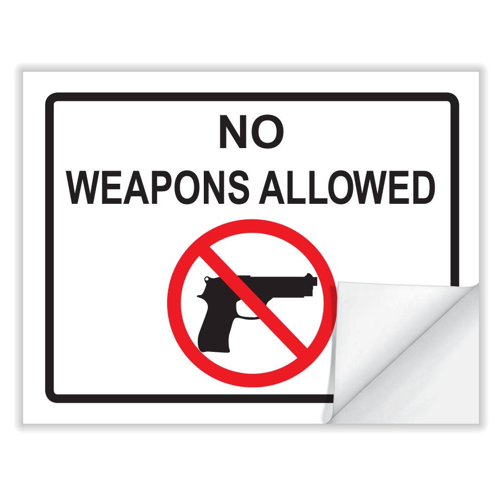 ComplyRight Weapons Law Cling Poster, English, 8 1/2in x 11in