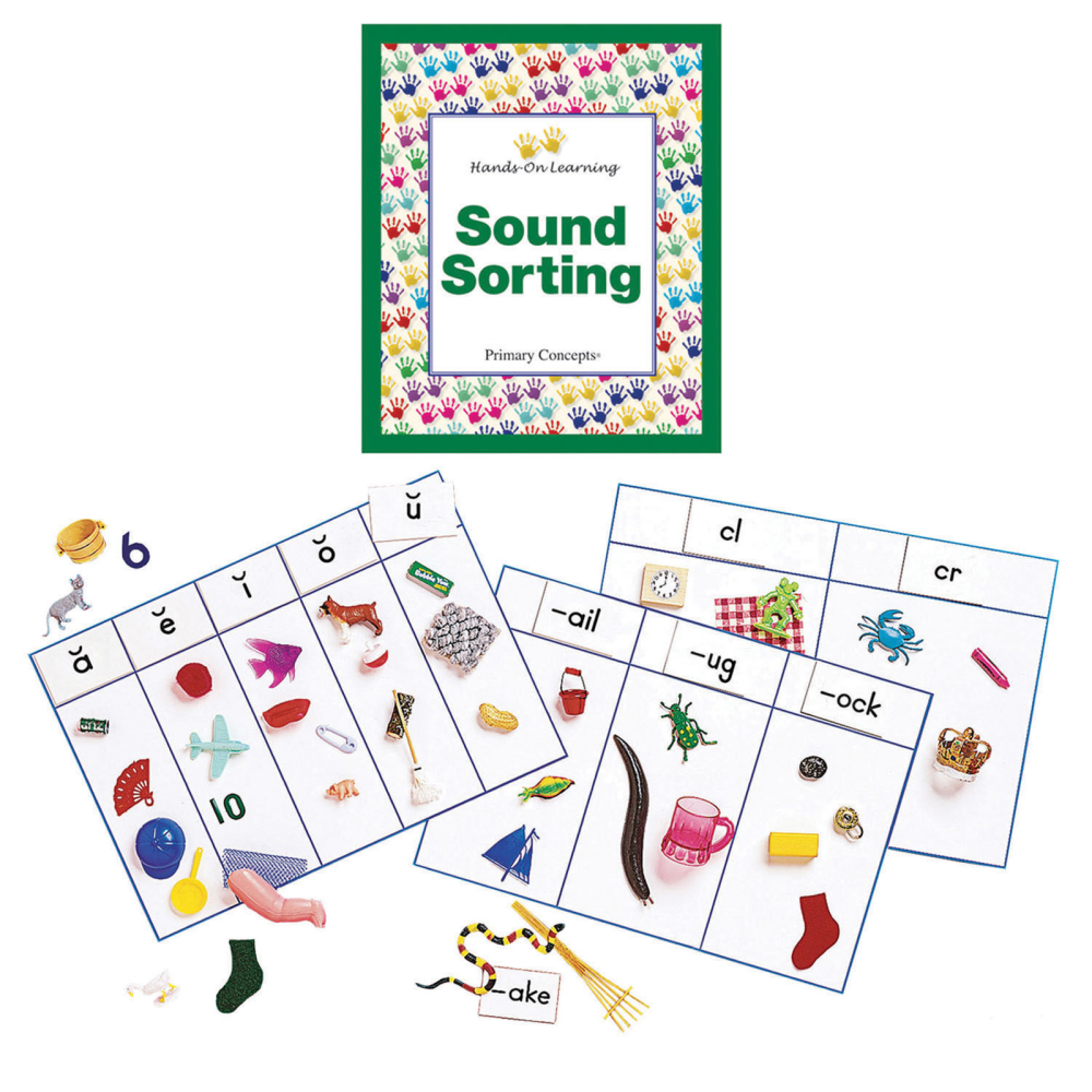 Primary Concepts Sound Sorting With Objects, Word Families, Pre-K To Grade 2