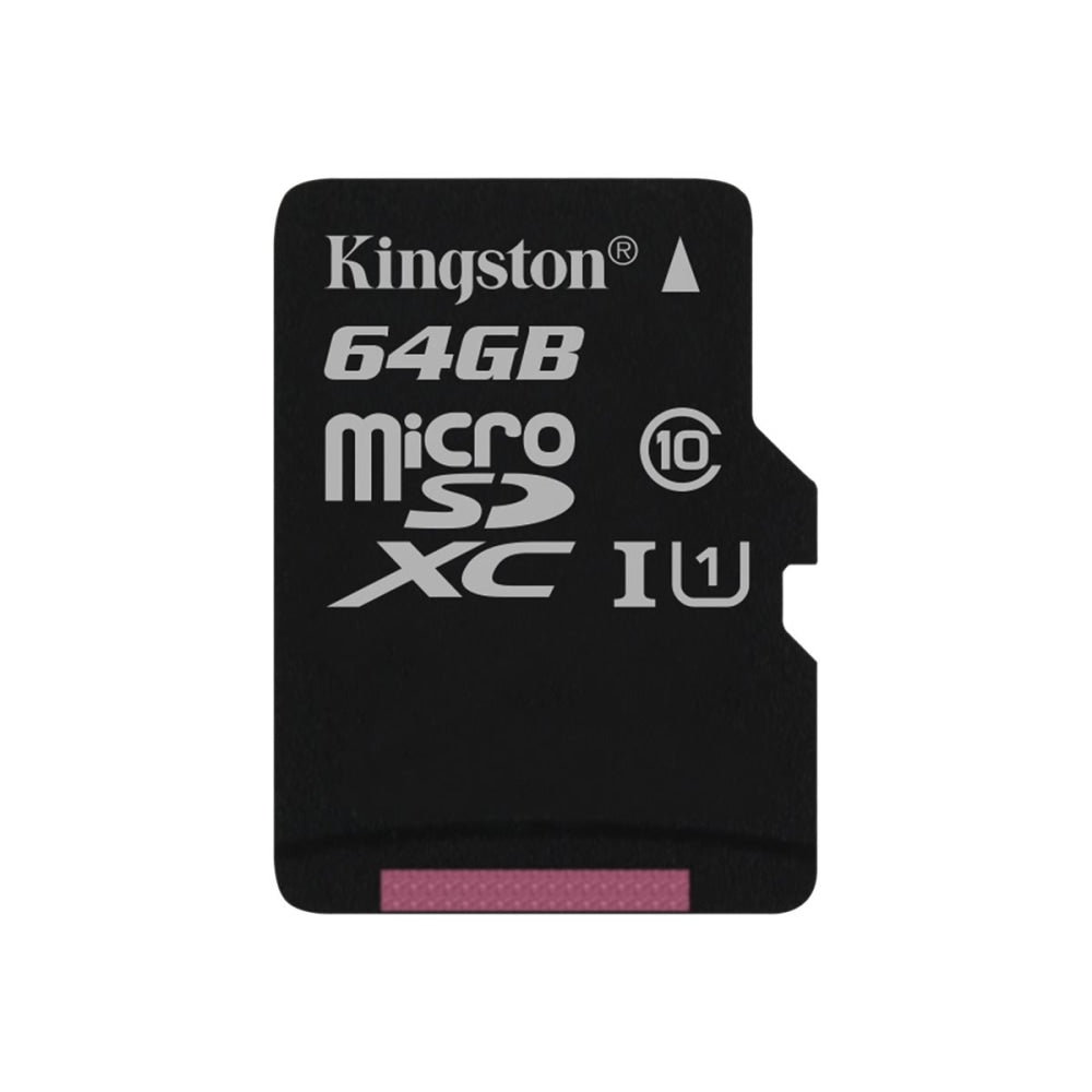 Kingston - Flash memory card (microSDXC to SD adapter included) - 64 GB - UHS Class 1 / Class10 - microSDXC UHS-I