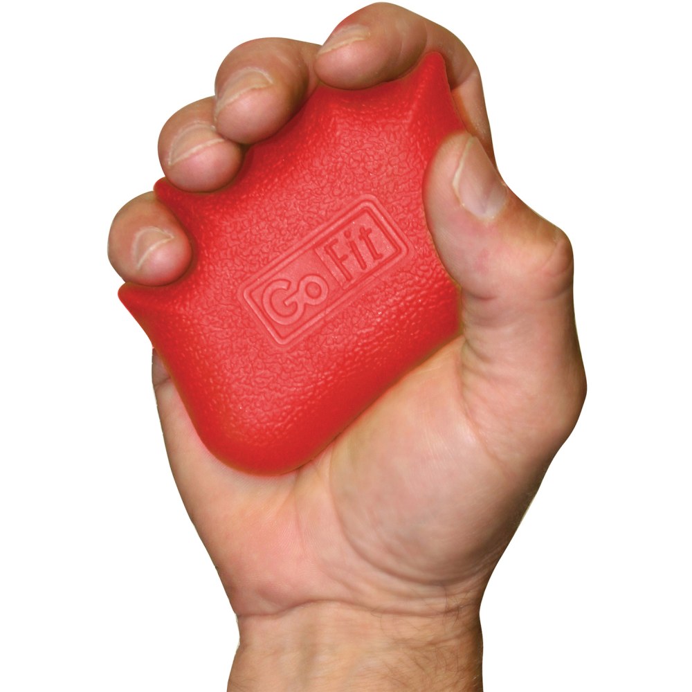 GoFit Gel Hand Grip (Firm) - Red - Gel