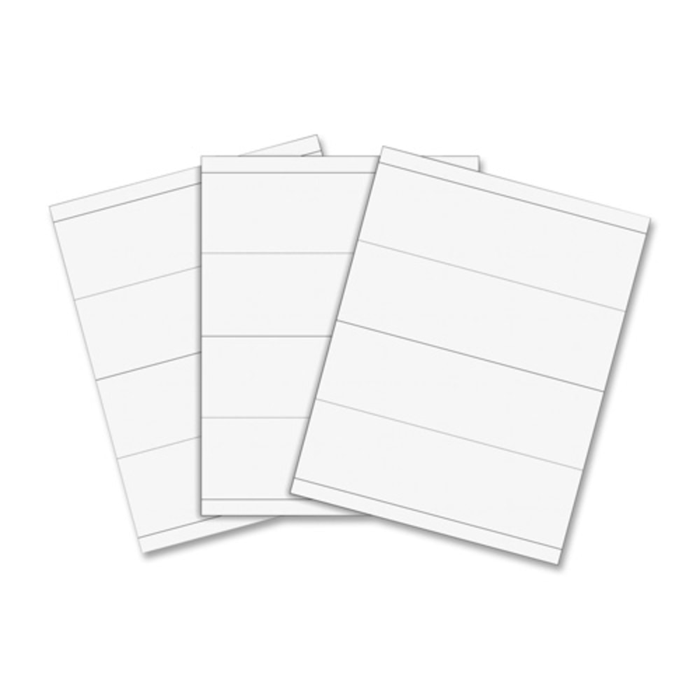 C-Line Embossed Cardstock Name Tents - Letter - 8 1/2in x 11in - 100 / Box - White