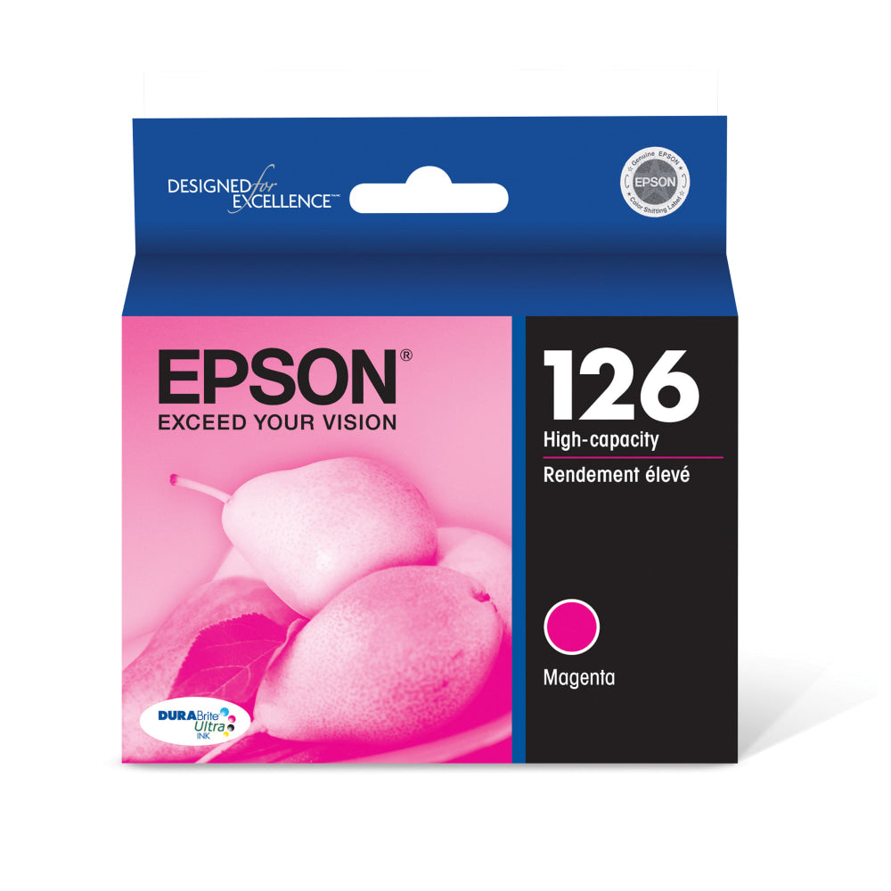 Epson 126 DuraBrite Magenta Ultra-High-Yield Ink Cartridge, T126320