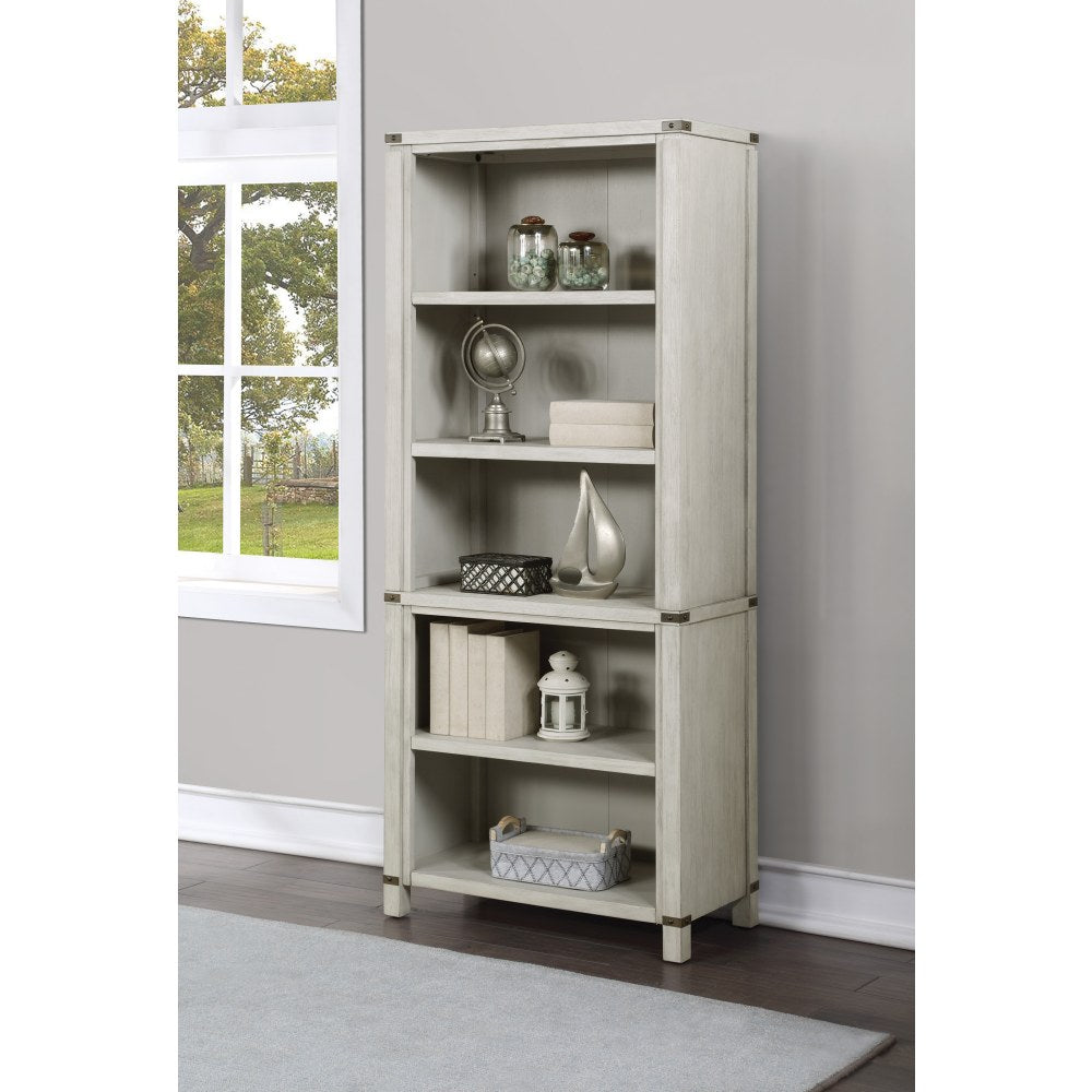 Office Star Baton Rouge 73inH 5-Shelf Bookcase, Champagne Oak