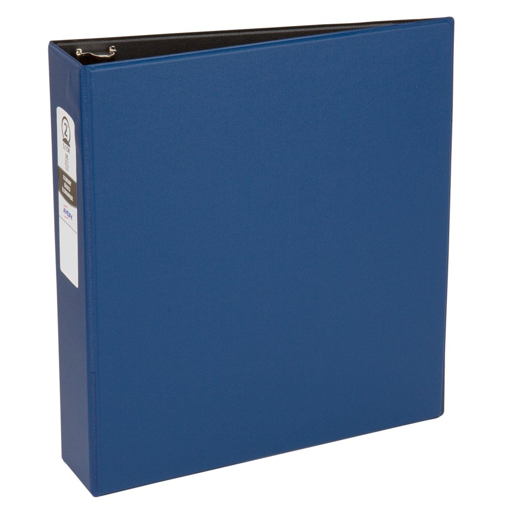 Avery Economy 3-Ring Binder, 2in Round Rings, 50% Recycled, Blue