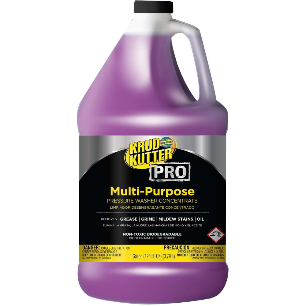 Krud Kutter Pro Multi-Purpose Pressure Washer Concentrate, 1 Gallon, Purple, Pack Of 4 Jugs