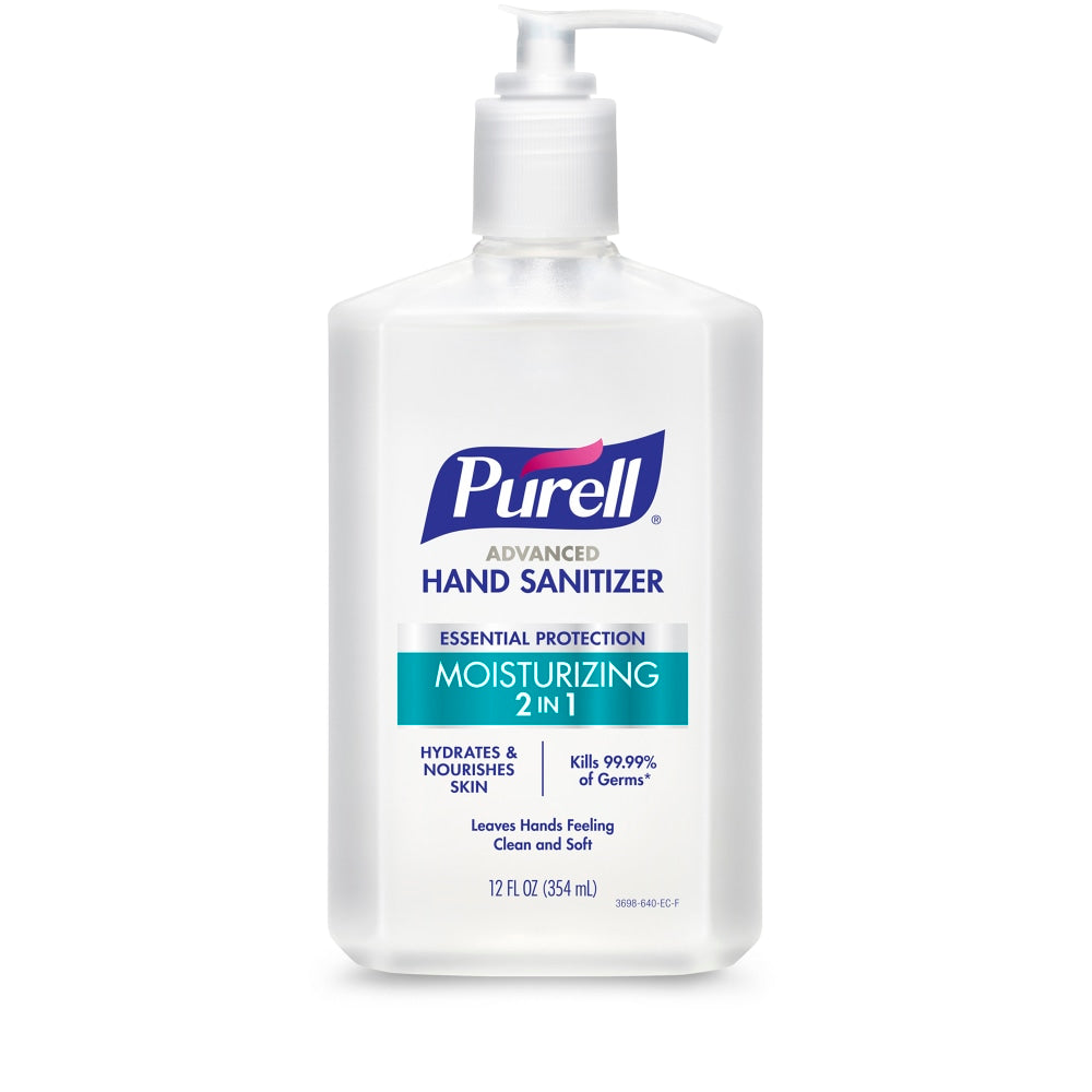 Purell 2-In-1 Moisturizing Advanced Gel Hand Sanitizer, 12 Fl Oz