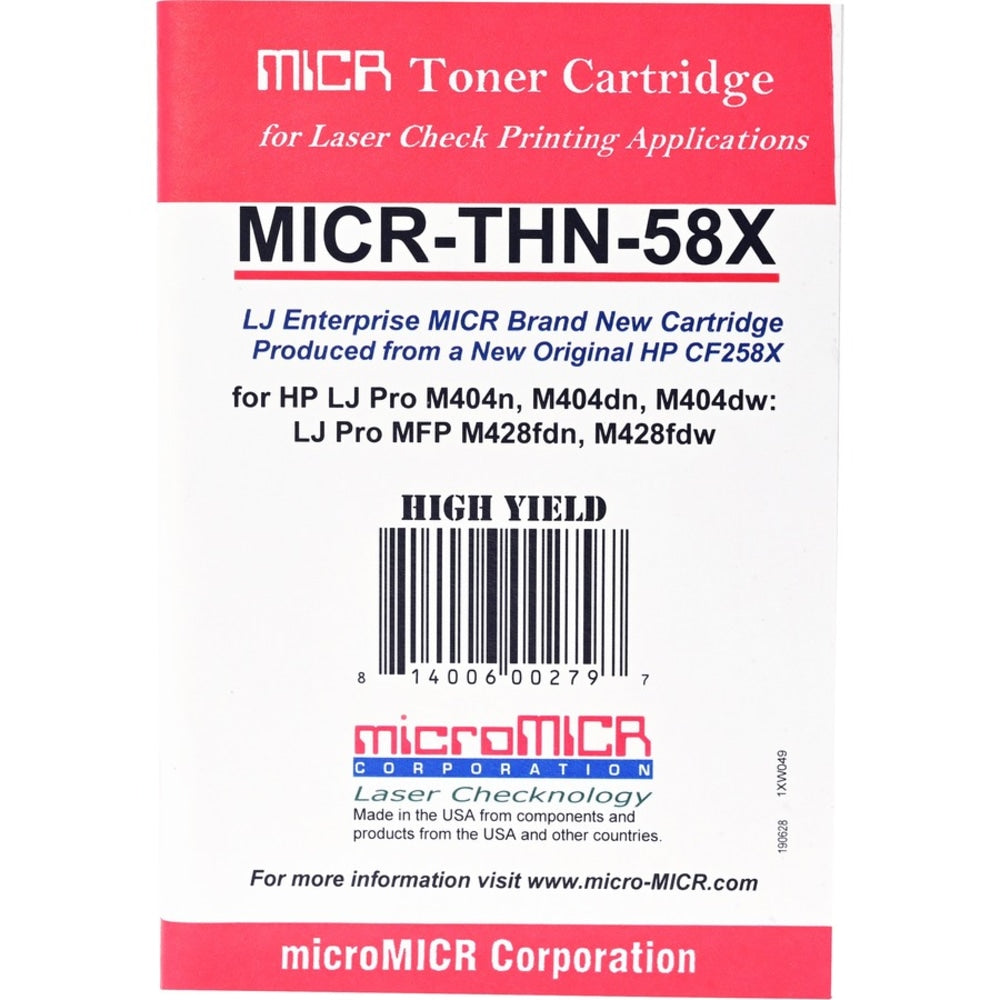 microMICR MICR Toner Cartridge - Alternative for HP 58X - 10000 Pages