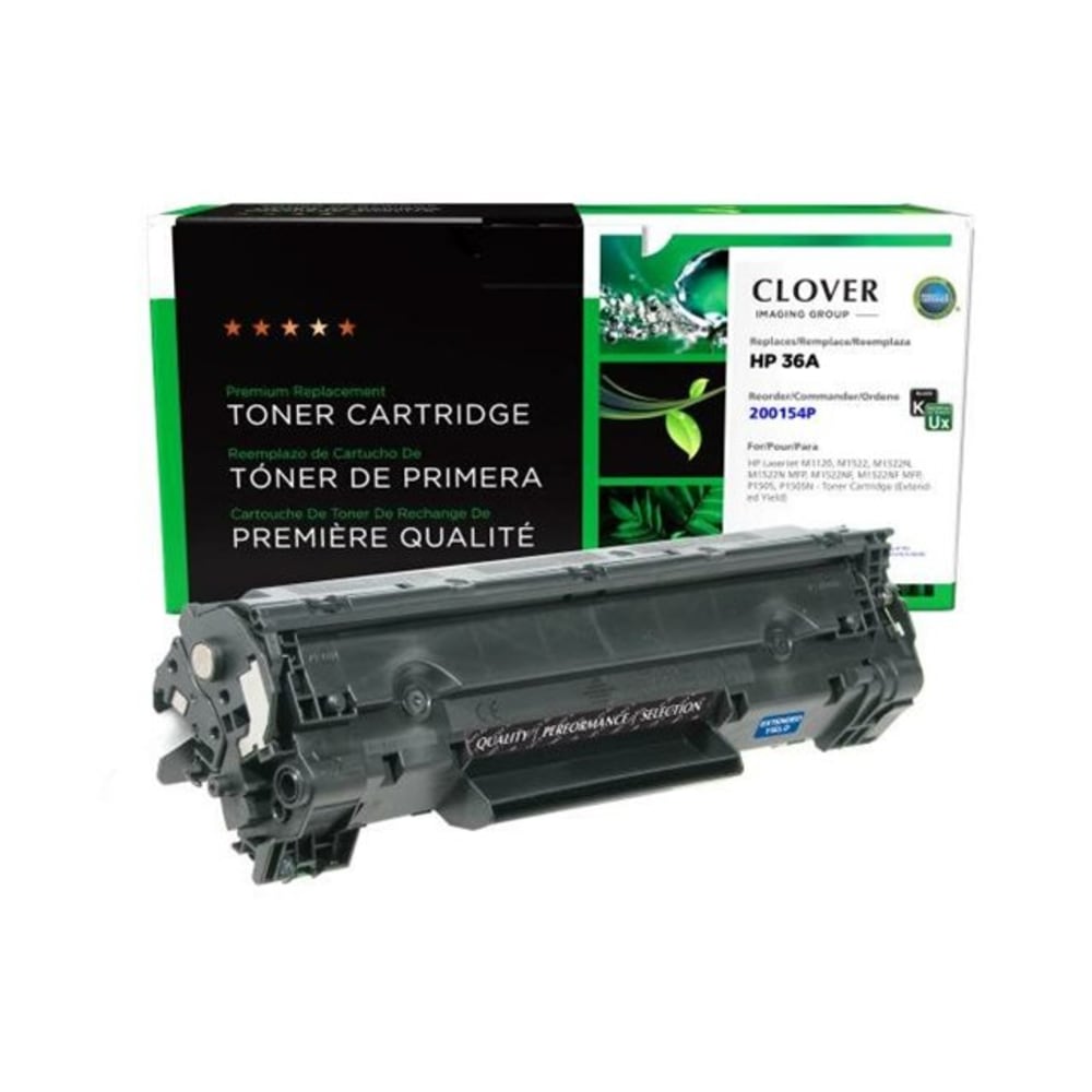 Clover Imaging Group - Extended Yield - black - compatible - toner cartridge (alternative for: HP 36A, HP CB436A, Troy 02-81400-001) - for HP LaserJet P1505, P1505n