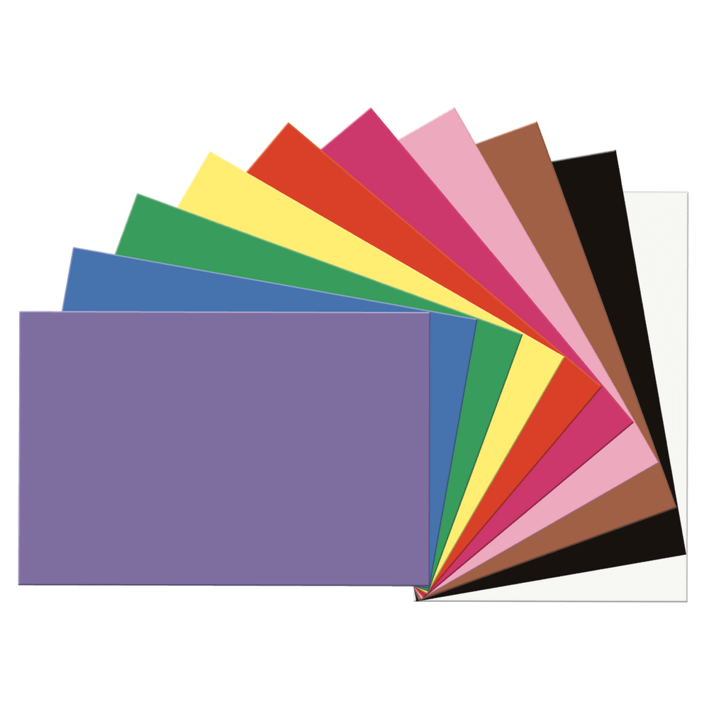 Prang Construction Paper, 12in x 18in, Assorted, Pack Of 50