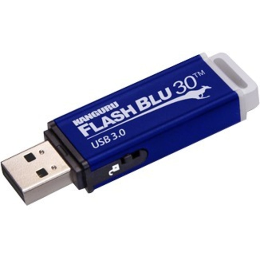 Kanguru FlashBlu30 with Physical Write Protect Switch SuperSpeed USB 3.0 Flash Drive, 16GB