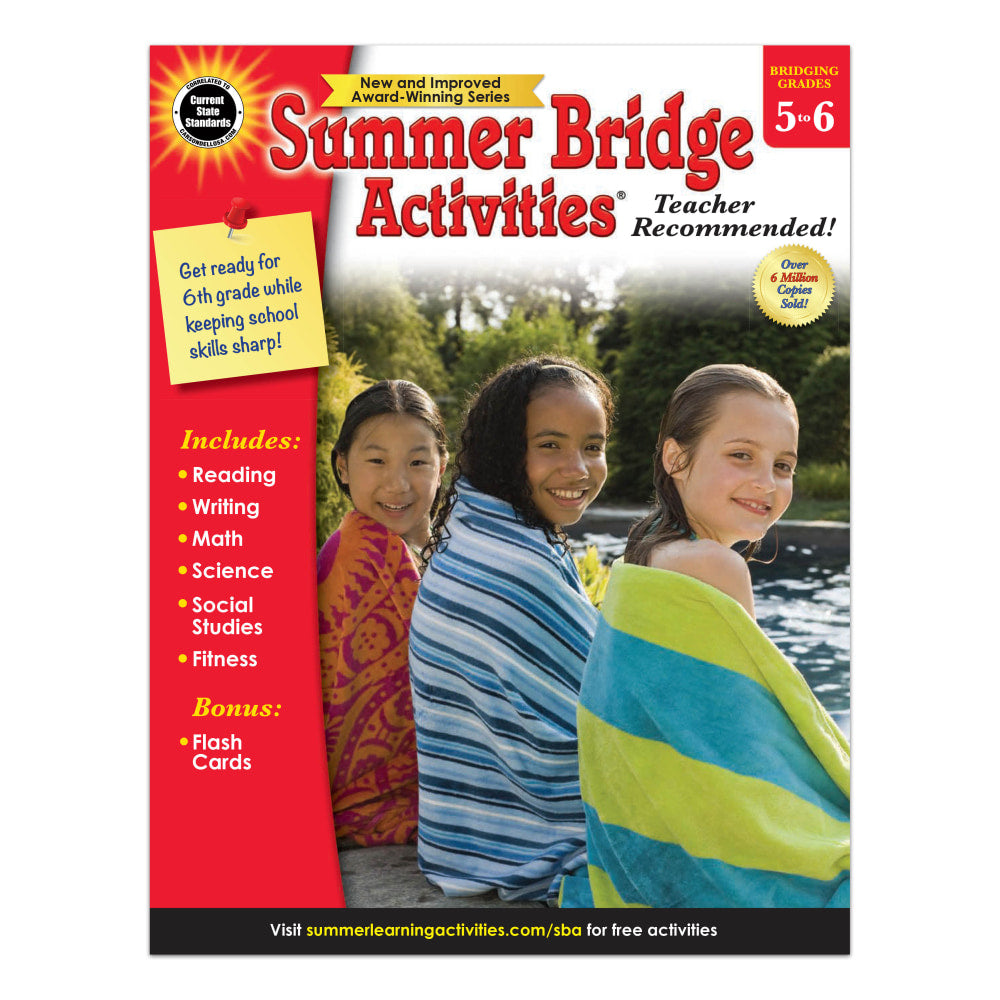 Carson-Dellosa Summer Bridge Activities Workbook, 2nd Edition, Grades 5-6