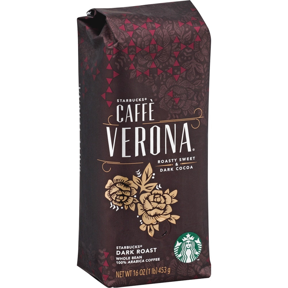 Starbucks Whole Bean Coffee, Dark Roast, Caffe Verona, 1 Lb Per Bag