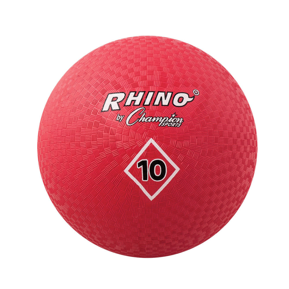 Champion Sports Playground Balls, 10in, Red, Pack Of 2 Balls