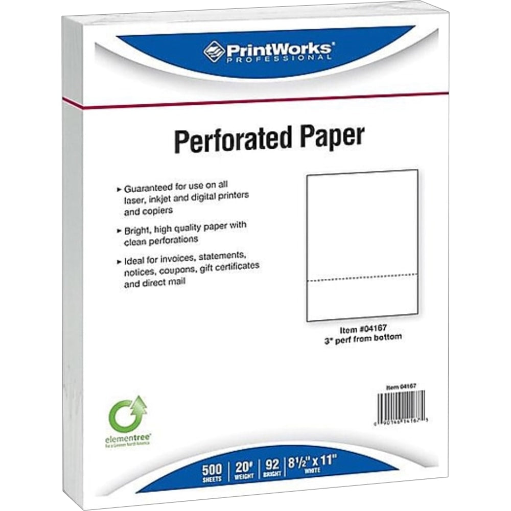 Paris Printworks Professional Specialty Paper, Letter Size (8-1/2in x 11in), 2500 Total Sheets, 92 Brightness, 20 Lb, White, 500 Sheets Per Ream, Case Of 5 Reams