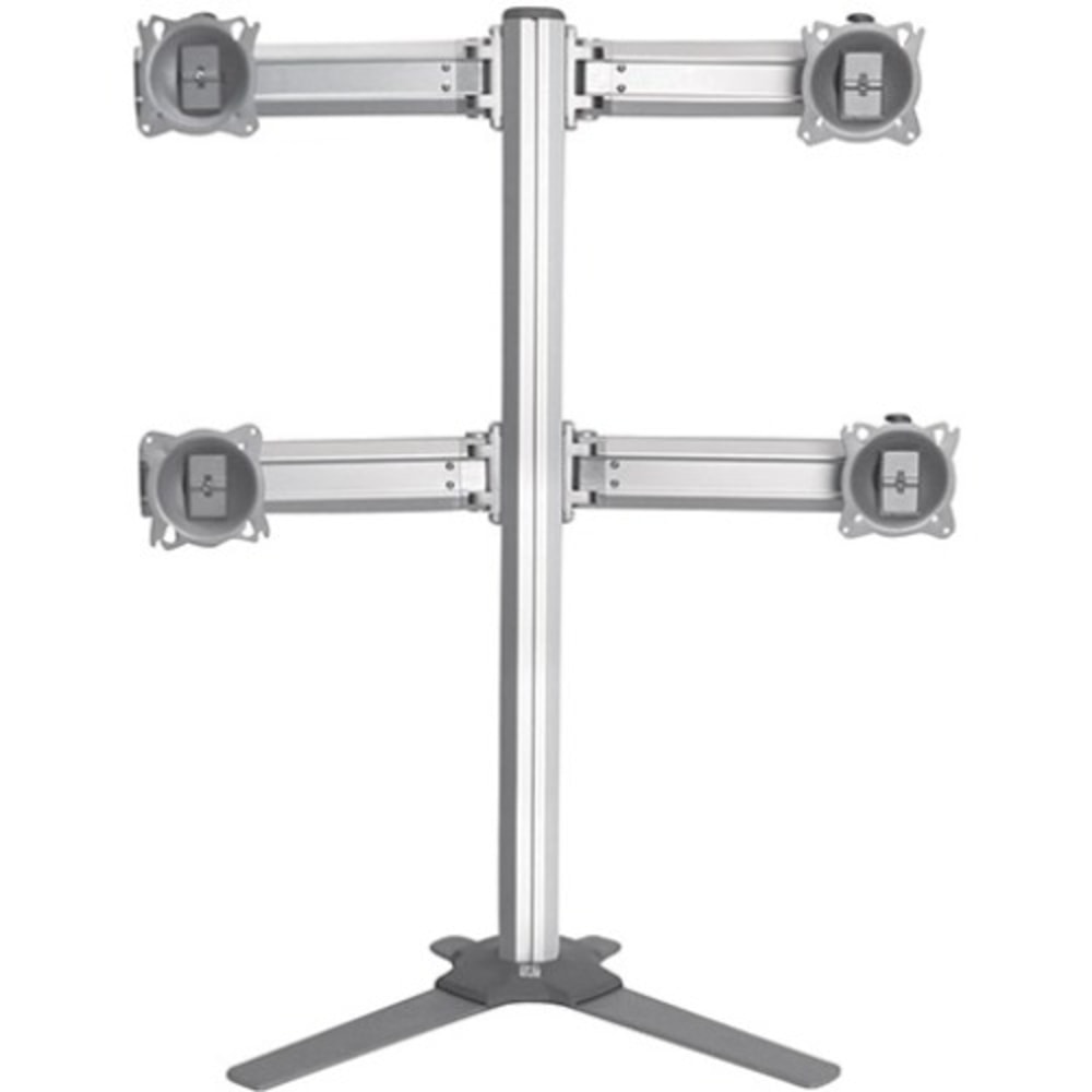 Chief KONTOUR K3F220S Desk Mount for Flat Panel Display - Silver - Height Adjustable - 4 Display(s) Supported - 24in to 27in Screen Support - 14.99 lb Load Capacity - 75 x 75, 100 x 100 - VESA Mount Compatible