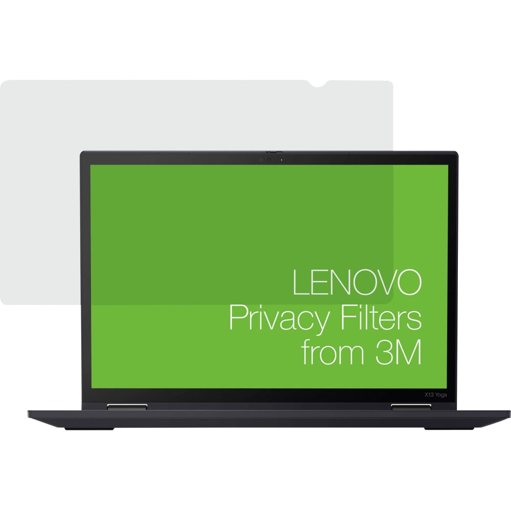 Lenovo 13.3 inch 1610 Privacy Filter for X13 YOGA Gen2 with Comply Attachment from 3M - For 13.3inLCD 2 in 1 Notebook - Cold Resistant, Heat Resistant, Humidity Resistant, Thermal Shock Resistant