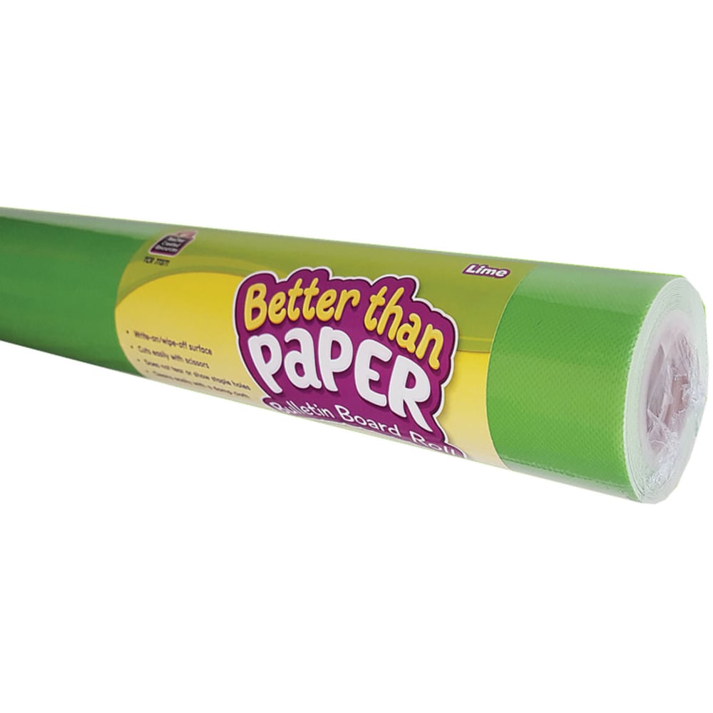 Teacher Created Resources Better Than Paper Bulletin Board Paper Rolls, 4ft x 12ft, Lime, Pack Of 4 Rolls