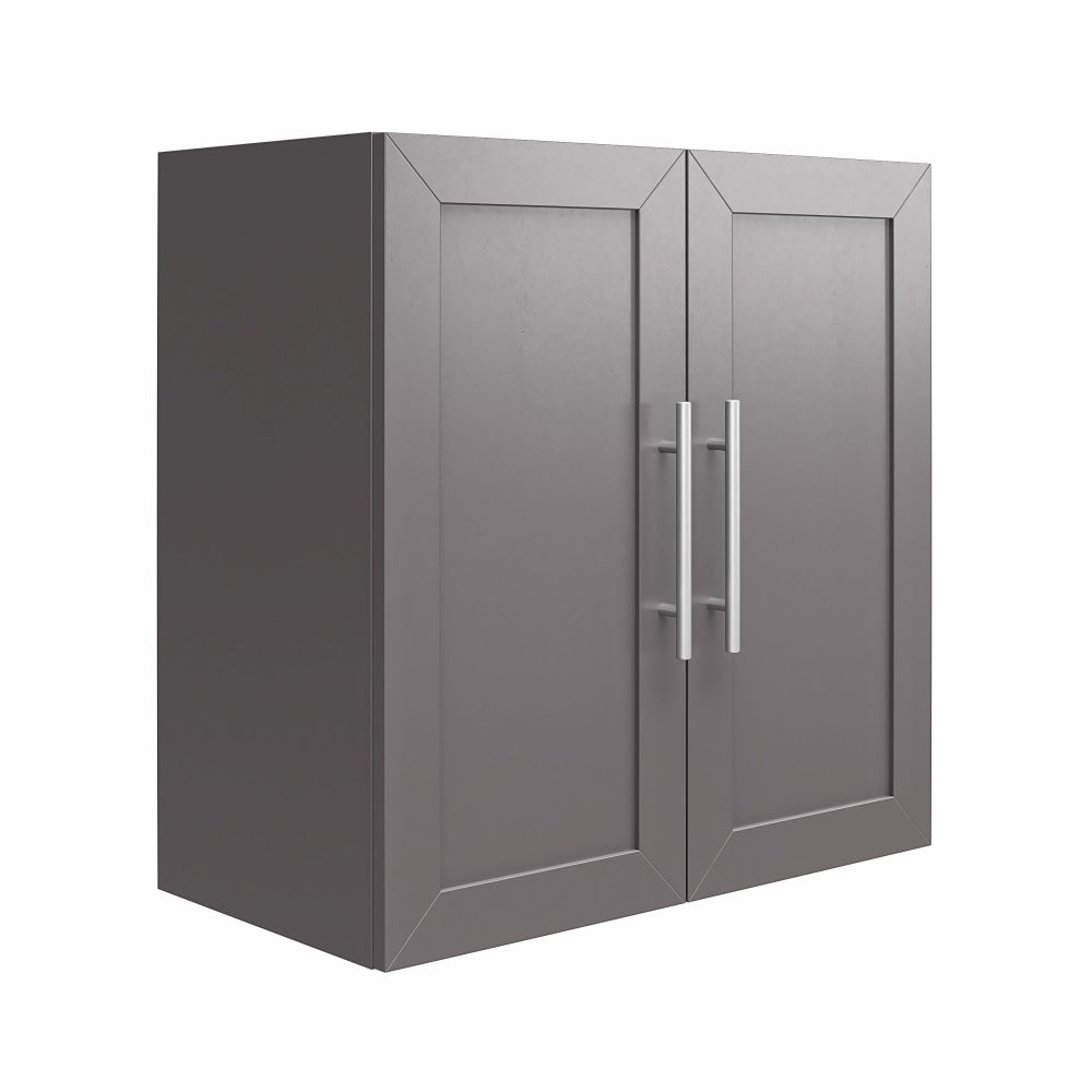 Ameriwood Home Systembuild Evolution Camberly Framed 24inW Wall Cabinet, Graphite Gray