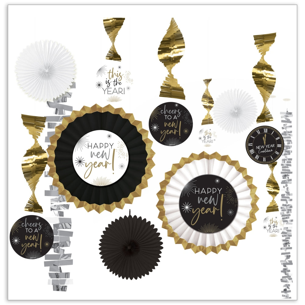 Amscan 244255 New Years Decorating Kit, Multicolor