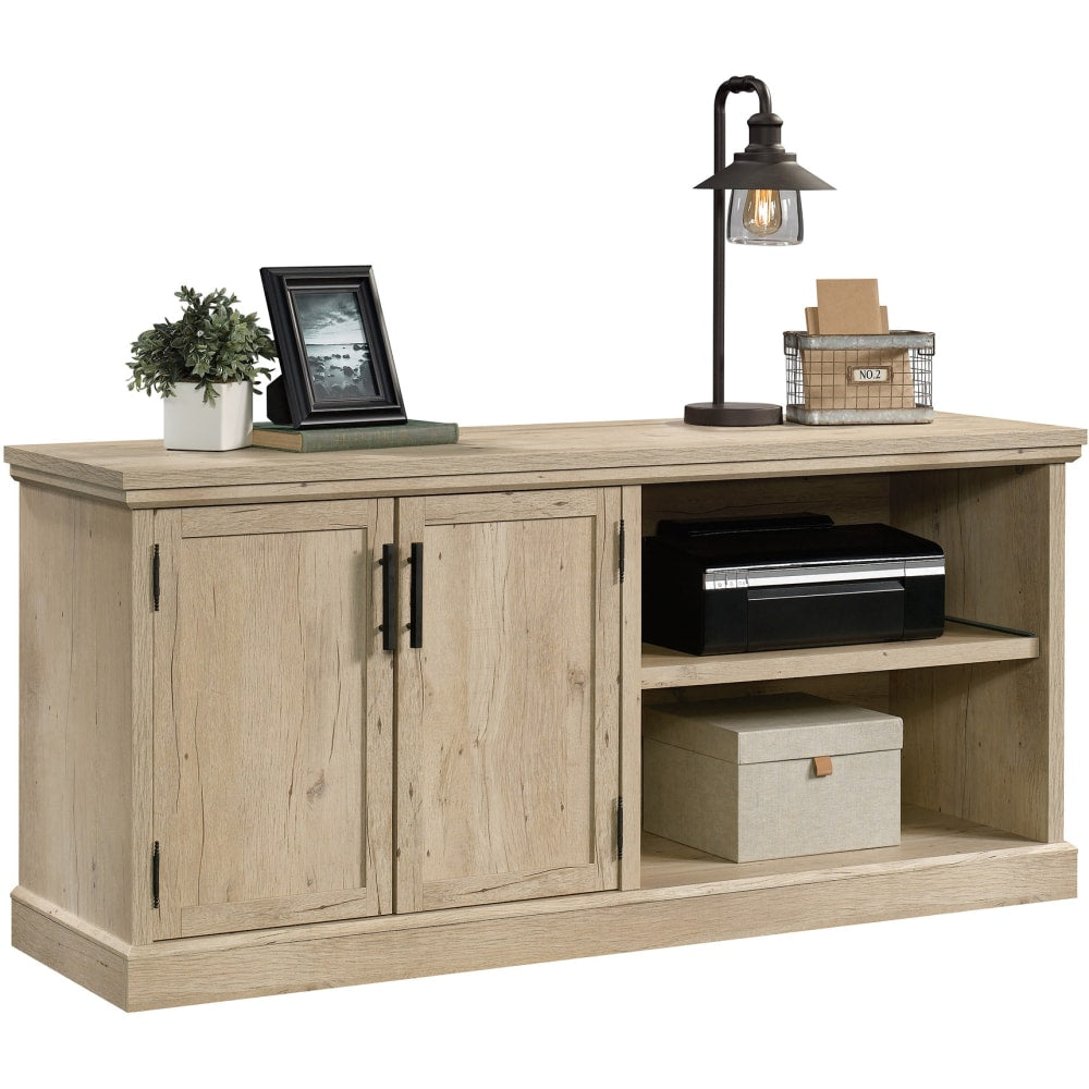 Sauder Aspen Post 65inW Credenza Computer Desk, Prime Oak