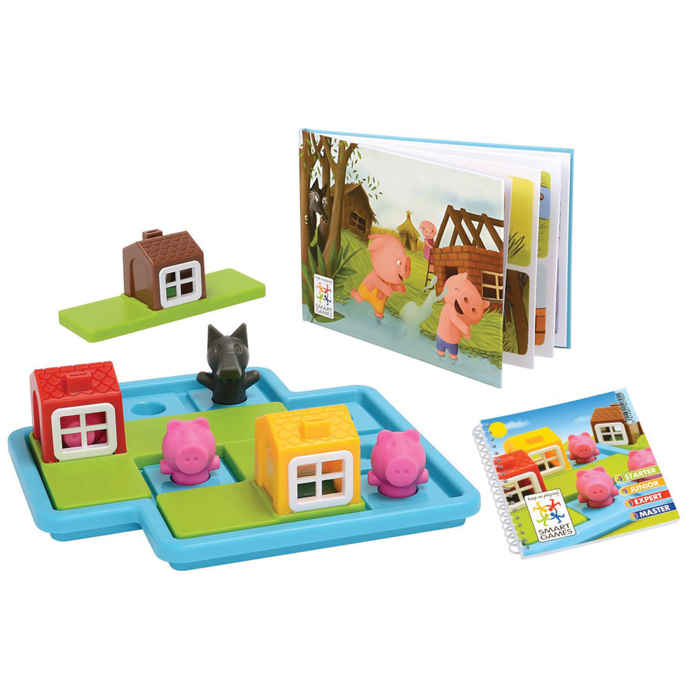 Smart Toys And Games SmartGames 3 Little Piggies Deluxe Preschool Puzzle Game, Pre-K To Grade 1