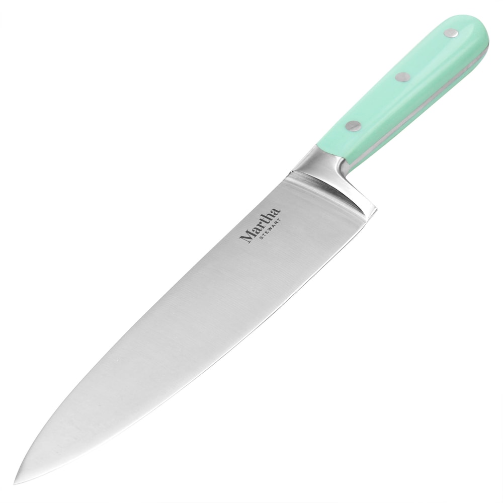 Martha Stewart Stainless-Steel Chef Knife, 8in Blade, Mint