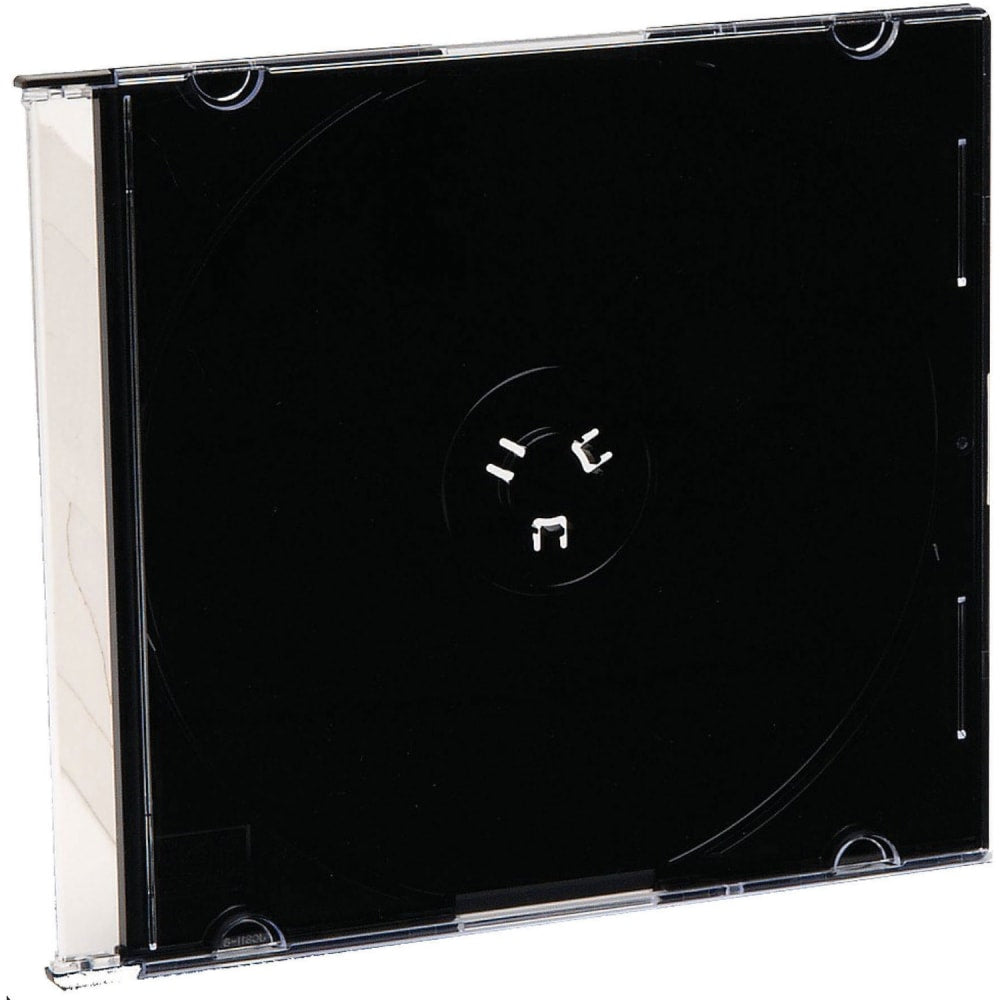 Verbatim CD & DVD Slim Jewel Cases, Black, Pack Of 200