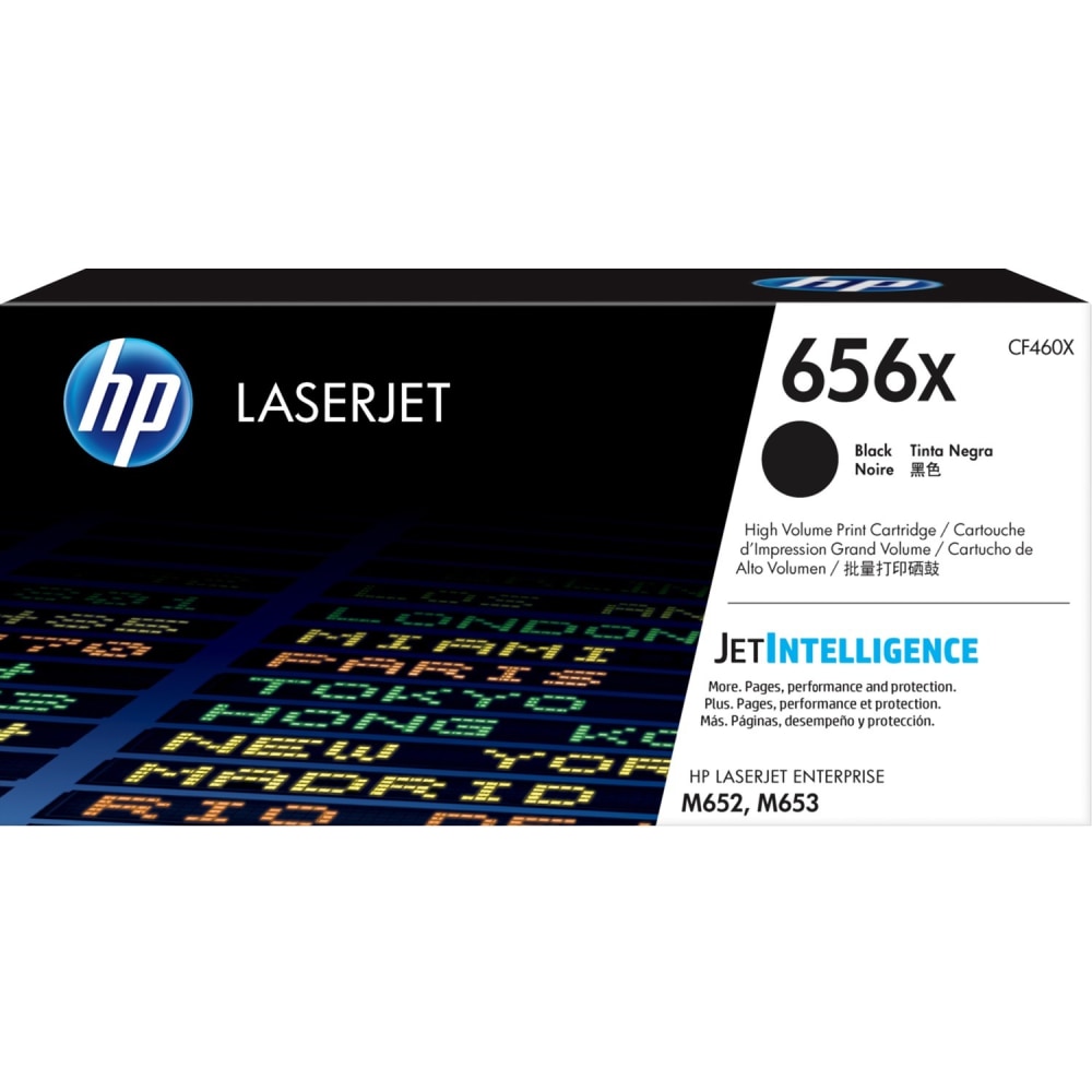 HP 656XC Black Contract High Yield Toner Cartridge, CF460X