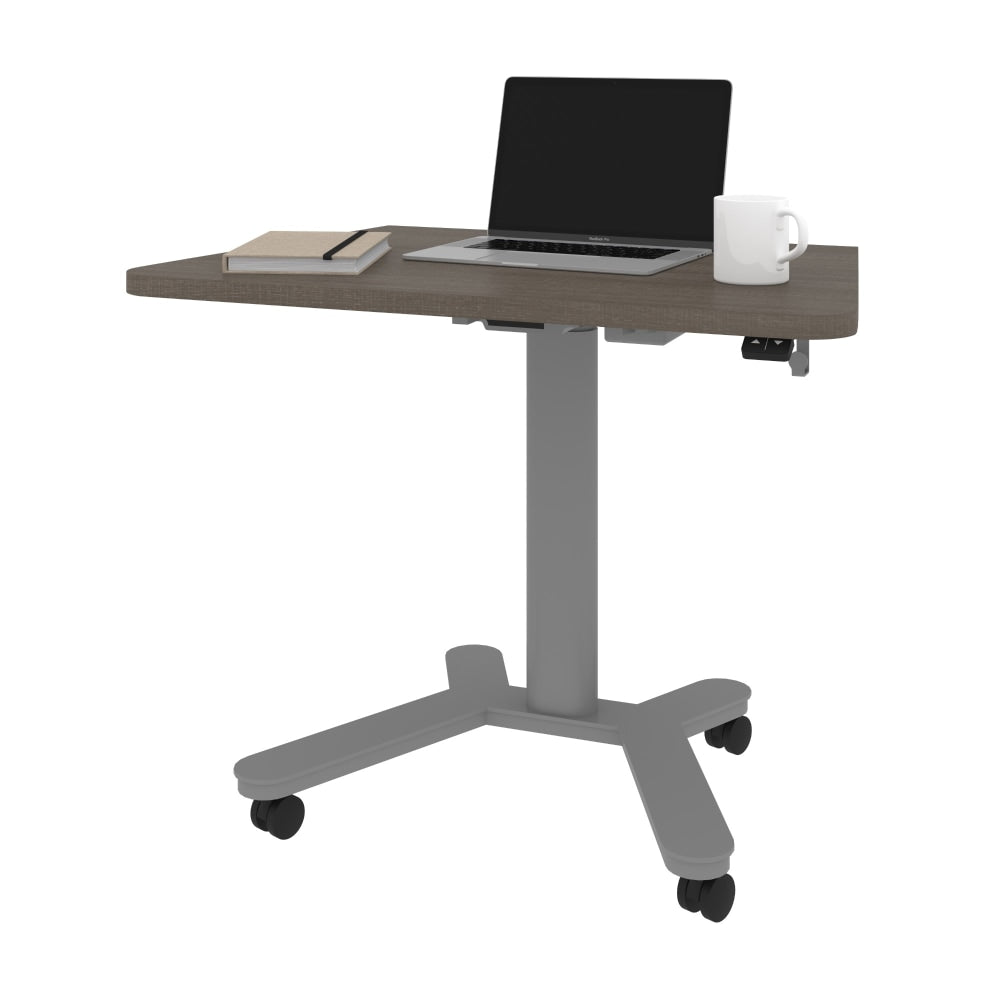 Bestar Universel Electric 36inW Small Standing Desk, Bark Gray