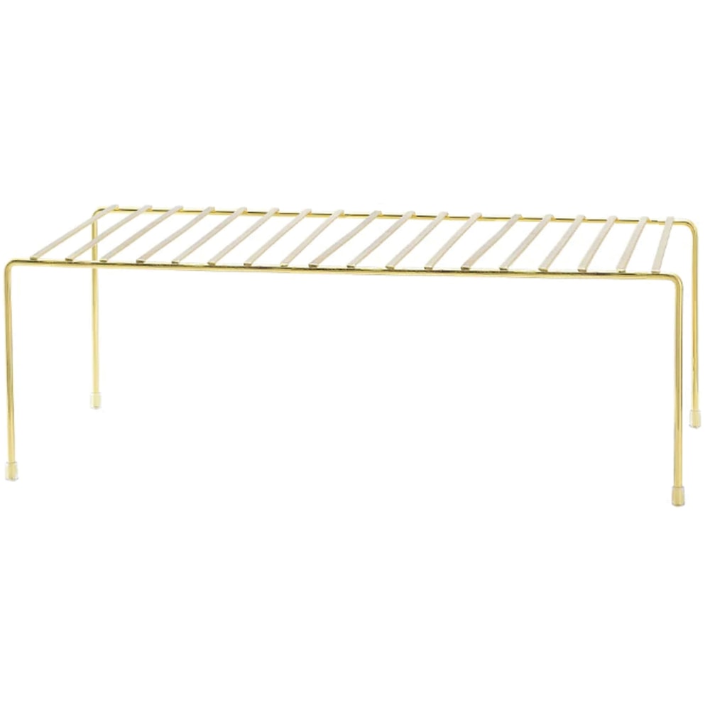 Better Houseware Medium Storage Shelf, 8-1/4in x 16-3/4in, Brass