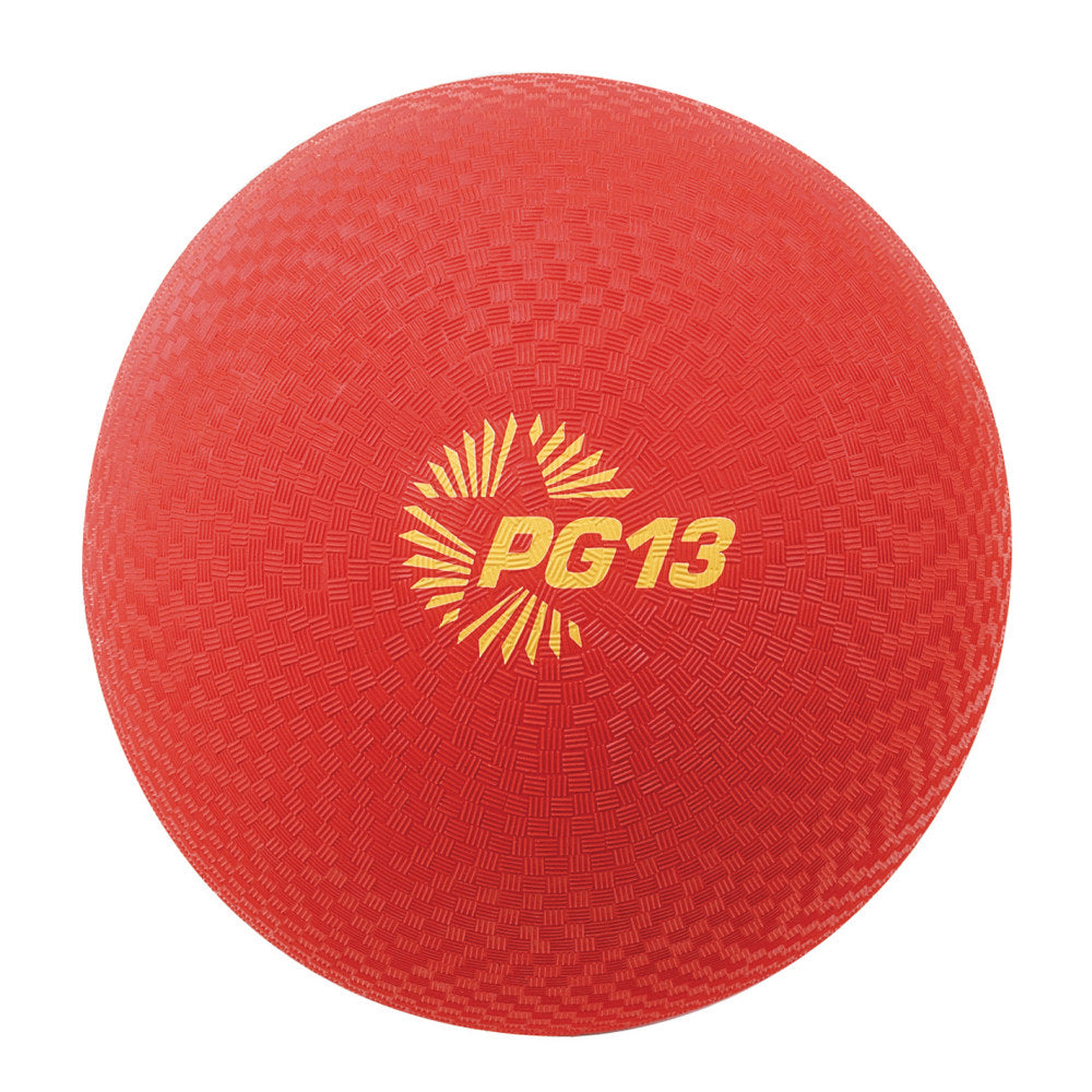 Champion Sports Playground Ball, 13in, Red