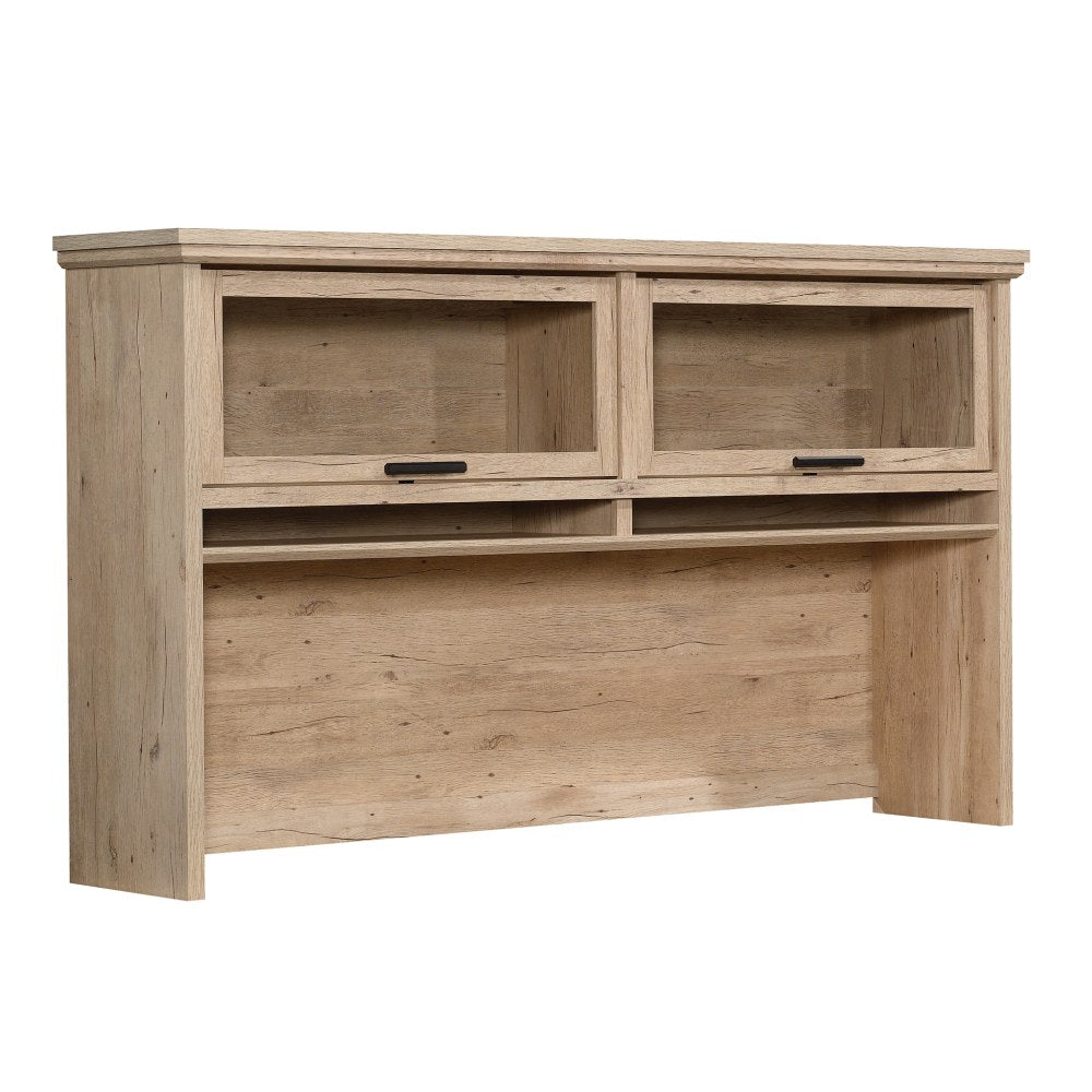 Sauder Mason Peak 72inW Desk Hutch For L-Desk Or Credenza, Prime Oak